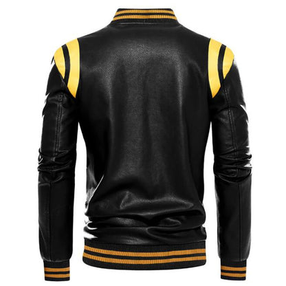 New autumn winter Motorcycle men jacket High quality brand Casual Biker Leather Jacket Male Coat Fleece Pu Overcoat US SIZE