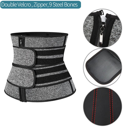 Men Waist Trainer Abdomen Slimming Body Shaper Belly Shapers Weight Loss Shapewear Tummy Slim Modeling Belt Girdle Sweat Trimmer