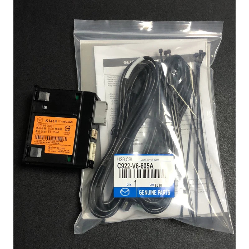 Mazda CarPlay and Android Auto USB Media Hub Retrofit Kit, Support Mazda 3/6/CX5/CX3/CX9/MX5-TK78 66 9U0C K1414 C922 V6 605A
