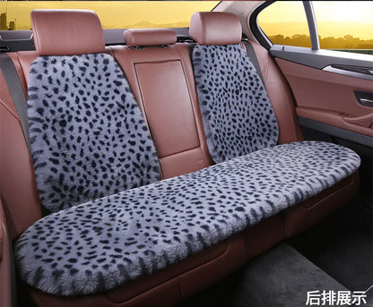 Seat Cushion Leopard Fluffy Pink Covers for Cars Seat Cover Car Decor Accessories Interior for Women for BMW Honda Hyundai LADA