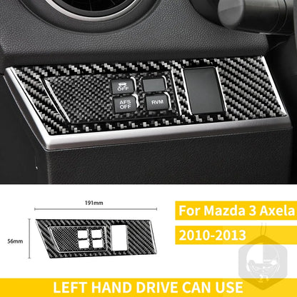 Whole Interior Stickers For Mazda 3 Axela 2010-2013 Carbon Fiber Car Accessories Dash Trim Gear Shift Console Cover Molding