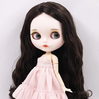 ICY DBS Blyth doll No.950 Black hair JOINT body White skin 1/6 BJD customized face with eyebrow ob24 anime girl