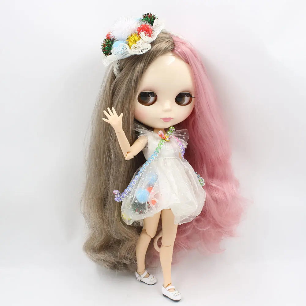 ICY DBS Blyth Doll Series Yin-yang hair style like Sia white skin 1/6 BJD ob24 anime cosplay