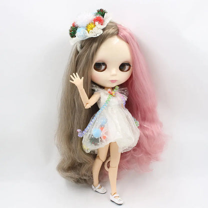 ICY DBS Blyth Doll Series Yin-yang hair style like Sia white skin 1/6 BJD ob24 anime cosplay