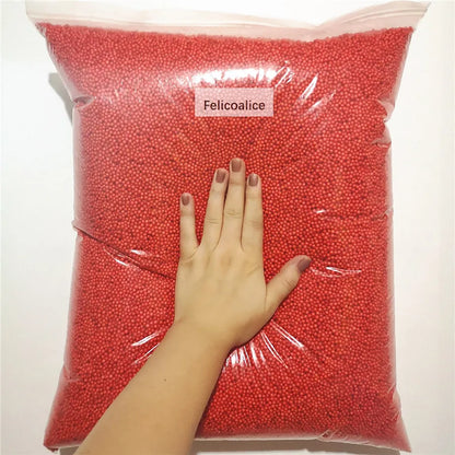 12L DIY Snow Mud Particles Accessories Slime Balls Small Tiny Foam Beads For Floam Filler For DIY Supplies 2-4mm