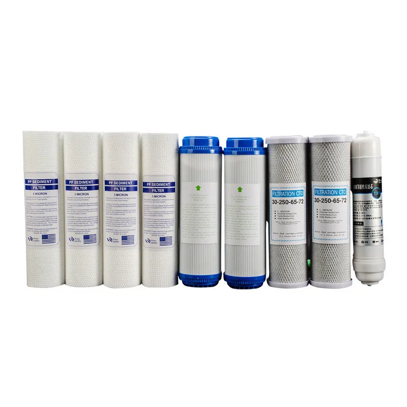 1 Set CTO,PP,UDF,T33,Water Filter Cartridge,10Inch Reverse Osmosis Filter System Replacement Water Filter