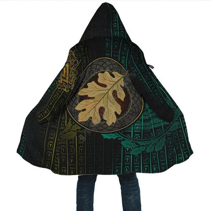Yggdrasil - Norse Tree Of Life Cloak 3D Over Printed Hoodie Cloak for Men and Women Winter Fleece Wind Breaker Warm Hood Cloak