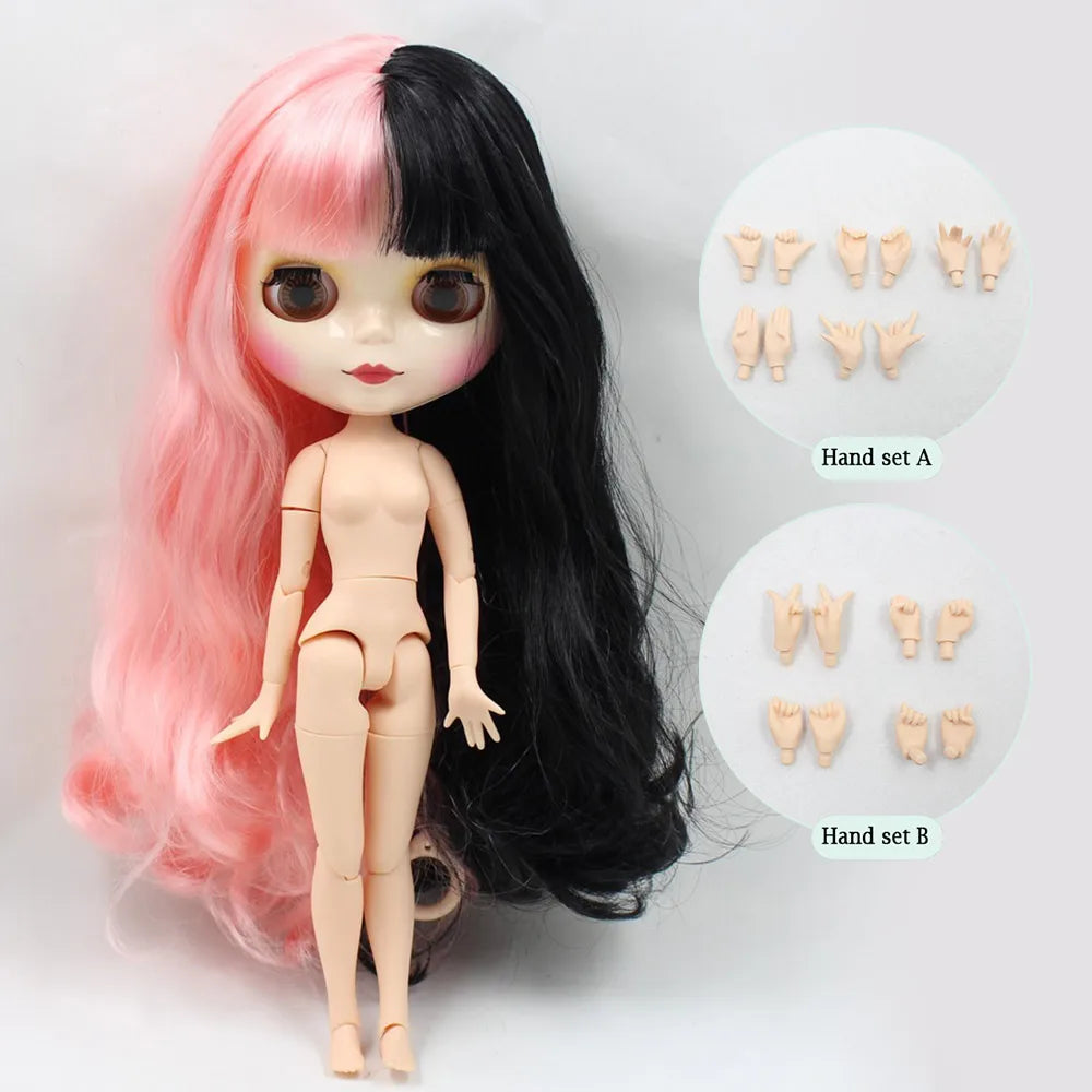ICY DBS Blyth Doll Series Yin-yang hair style like Sia white skin 1/6 BJD ob24 anime cosplay