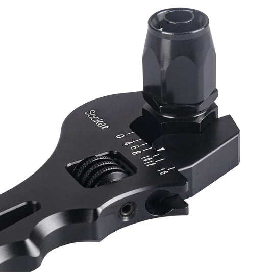 AN/3/4/6/8/10/12 Adjustable Aluminum Wrench Oil Hose End Fitting Tool Aluminum Spanner