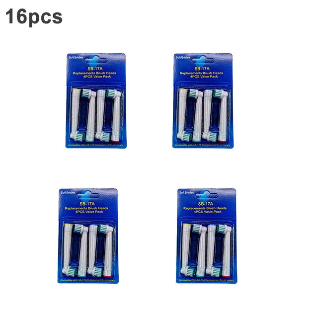 20Pcs/Lot Electric Toothbrush Head For Oral B Sensitive Replacement Brush Heads D25 D30 D32 D18 4739 3709 4728 D4510 D12013
