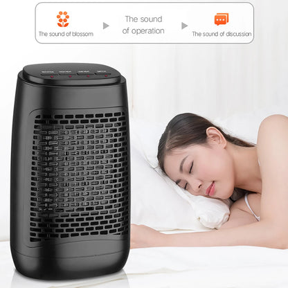 1200W Fan Heater Adjustable Thermostat and Overheat Protection Ceramic Space Home Winter Heater for Bedroom Living Room Office