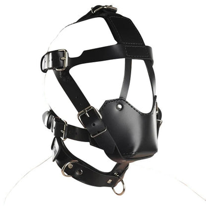 Leather Padded Hood Mask Blindfold Head Restraint Harness Mask, BDSM Bondage Gimp,Sexy Costume