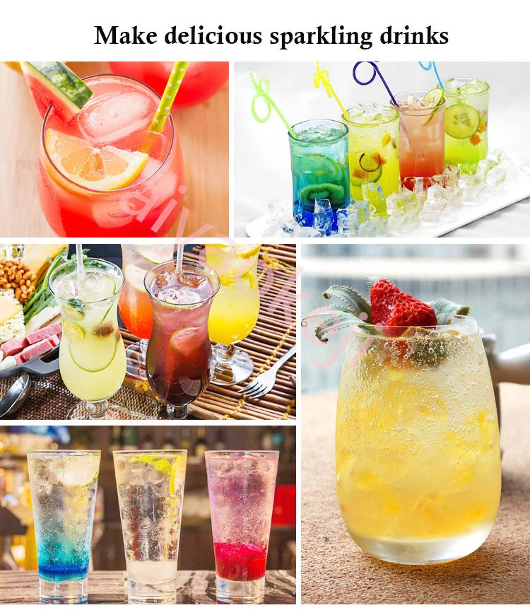 Household Commercial  Soda Water machine Carbonated Drink Juice Soda Maker Cool Drink Whipper
