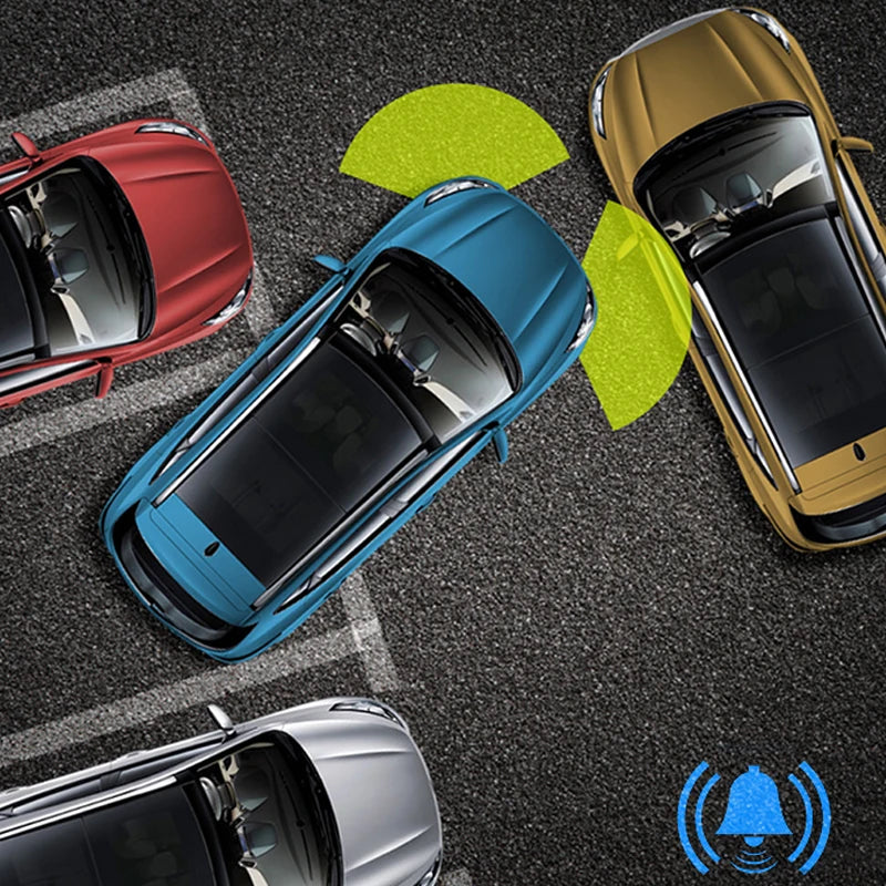 Car Front Parking Sensor Kit Auto Parktronic Assistant System LCD Monitor Buzzer Voice Volume Can be Adjusted  Vehicle Universal
