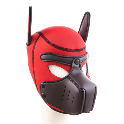 20 Styles Neoprene Puppy Play Dog Hood Mask,Bdsm Bondage Slave Pet Roleplay Party Pup Mask,Removable Muzzle,Couple Flirt Sex Toy