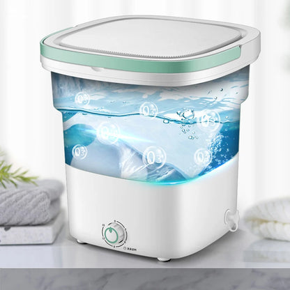 Folding Clothes Washing Machine Portable Semi-Automatic for Children