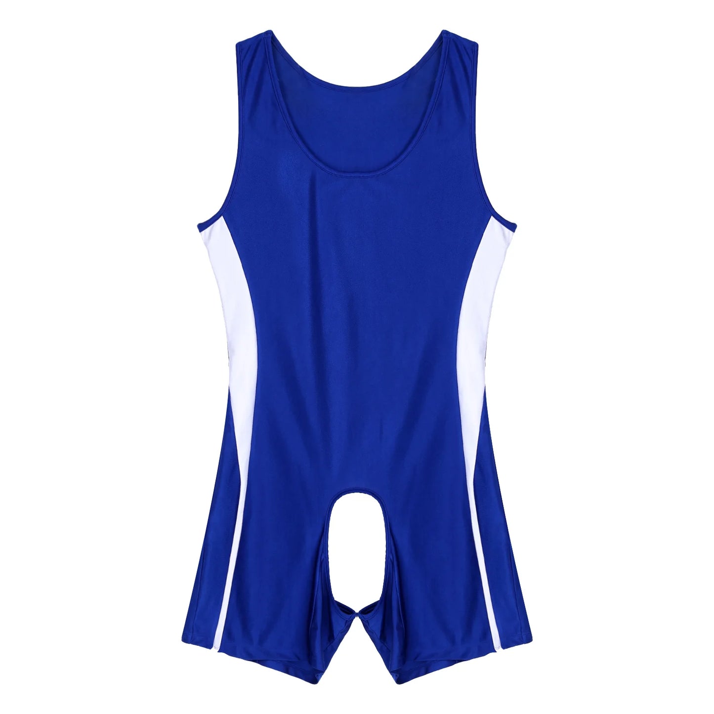 Sexy Mens Lingerie Open Crotchless Bodycon Bodysuit Male Body Shaper One-piece Open Butt Jumpsuit Wrestling Singlet Nightwear