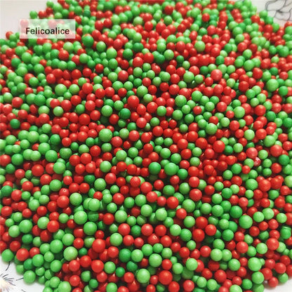 12L DIY Snow Mud Particles Accessories Slime Balls Small Tiny Foam Beads For Floam Filler For DIY Supplies 2-4mm