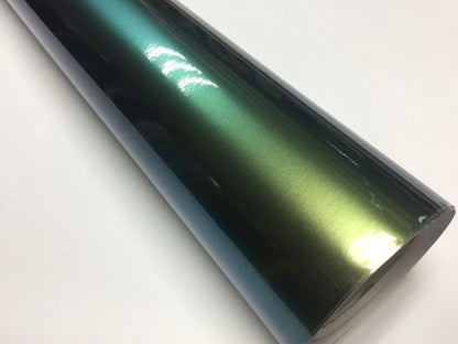 Premium Gloss Chameleon Pearl Glitter Metallic Green purple Vinyl Car Wrap Foil With Air Release Diamond Car Sticker Decal