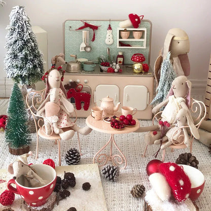 Dollhouse Miniatures Furniture 1/6 1/12 Metal Kitchen Set Cup Food Set Bjd Ob11 Gsc Blyth Soldier Lol Model Accessories Decor