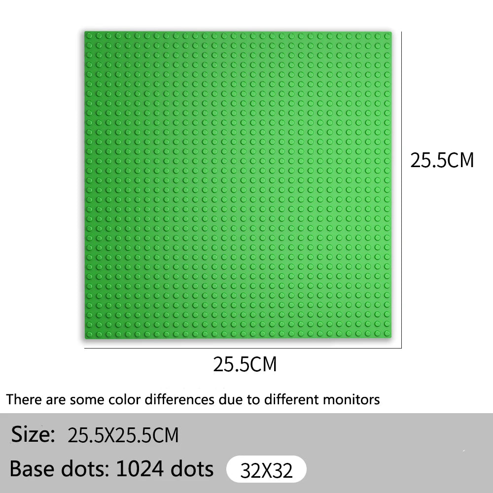 32*32 50*50 Dots Classic Base Plates Blocks DIY Small Size City Road Bricks Baseplates Construction Building Toys For Kids Gifts