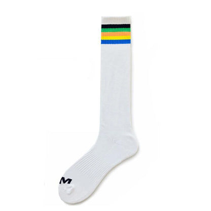 Socks Men Calcetines Striped High Tube Football Socks Skarpetki Men's Socks Sport Sweat Meias Calcetines Hombre Trend Stocking