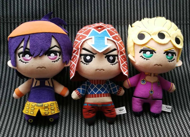 JoJoss Bizarre Adventure Golden Wind Buccellati Abbacchio Fugo Yoshikage Kira Rohan Kishibe Josuke Higashikata Jotaro Kujo plush