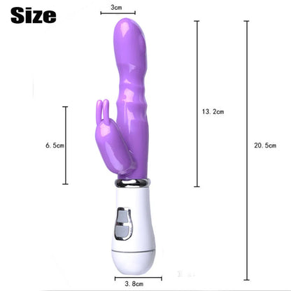 12 Speed G Spot Rabbit Vibrator Anal Sex Toys for Women Dildo AV Stick Vagina Clitoral Massager Female Masturbator Adult Product