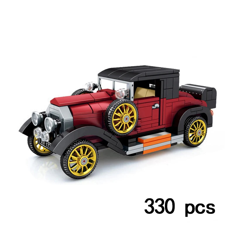 City Technique Speed Racing Car old Classic Sport Model Building Brick Super Racer Great Rally Vehicles Block Christmas gift Toy