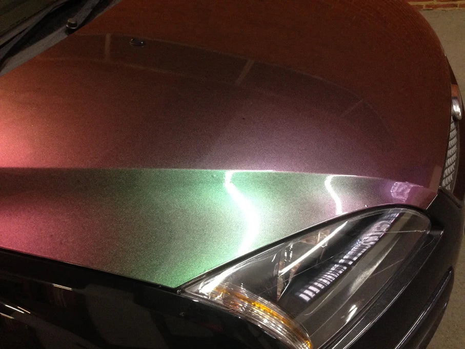Premium Gloss Chameleon Pearl Glitter Metallic Green purple Vinyl Car Wrap Foil With Air Release Diamond Car Sticker Decal