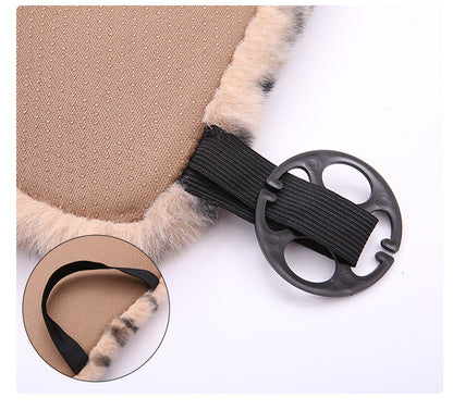 Seat Cushion Leopard Fluffy Pink Covers for Cars Seat Cover Car Decor Accessories Interior for Women for BMW Honda Hyundai LADA