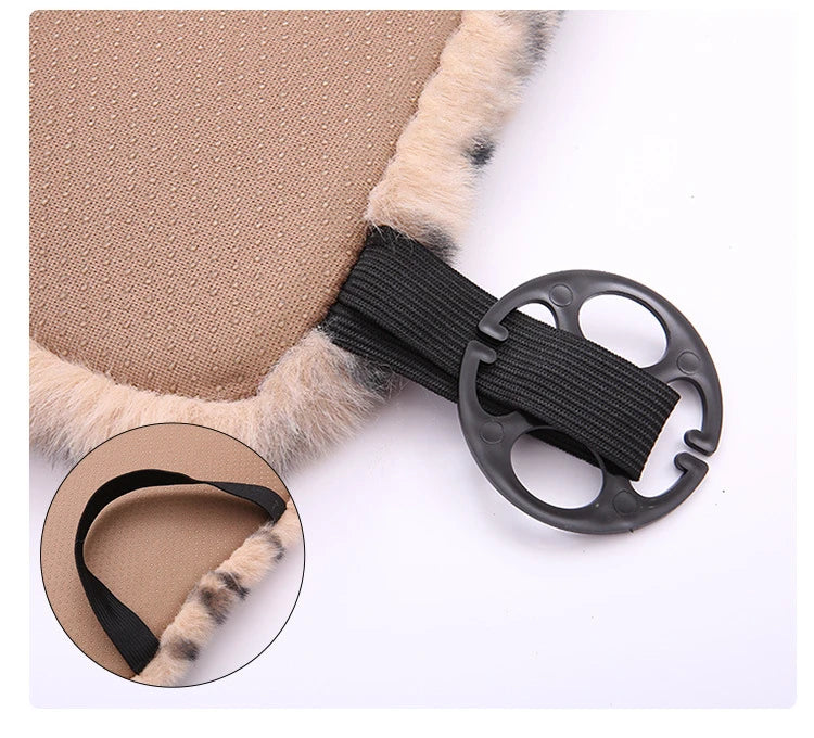 Seat Cushion Leopard Fluffy Pink Covers for Cars Seat Cover Car Decor Accessories Interior for Women for BMW Honda Hyundai LADA
