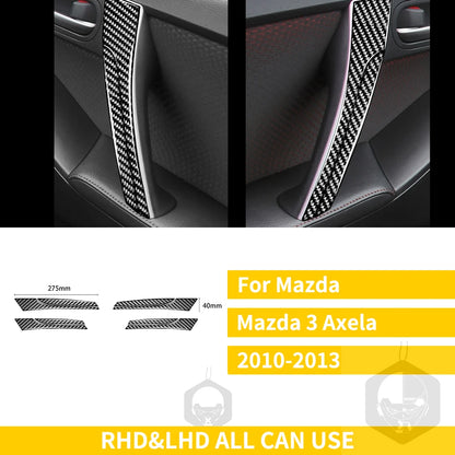 Whole Interior Stickers For Mazda 3 Axela 2010-2013 Carbon Fiber Car Accessories Dash Trim Gear Shift Console Cover Molding