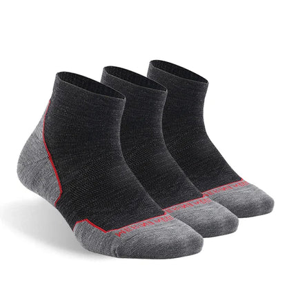 ZEALWOOD Marathon Running Socks, Men's Women's Outdoor Merino Wool Sports Compression Socks Breathable Cushion Cycling 1/3 Pairs