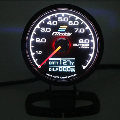 62mm GReddi  Water Temp Gauges LCD Digital Display Turbo Boost Oil Pressure Air Fuel Ratio Exhaust Fuel Volta Rpm Racing Meter
