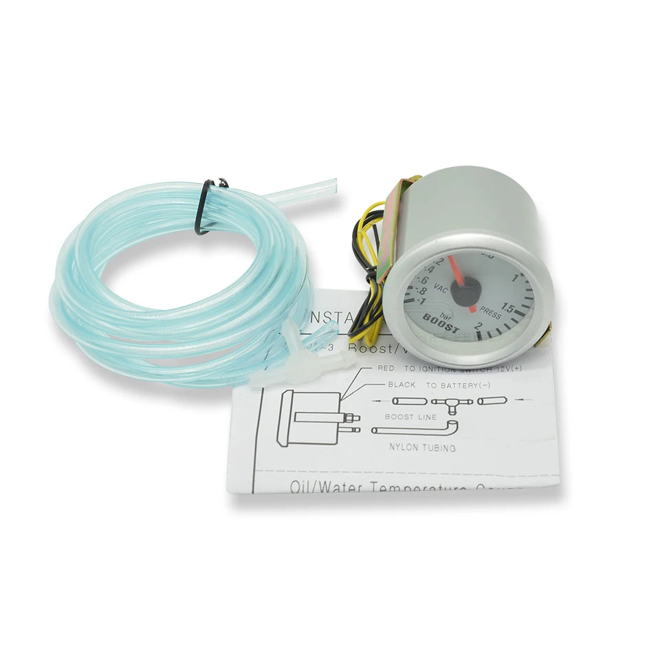 52mm (2 Inch) Car Modification Pointer Boost Water Temp Oil Temperature Meter Pressure Voltage Gauge Blue Backlight