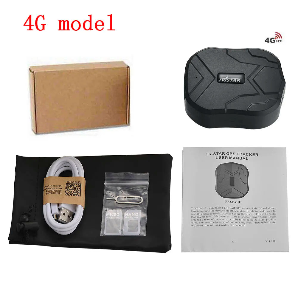 4G LTE TK905B GPS Tracker Car Vehicle Tracking Device 10000mah Long Standby Magnet Waterproof Car GPS Alarm Real time