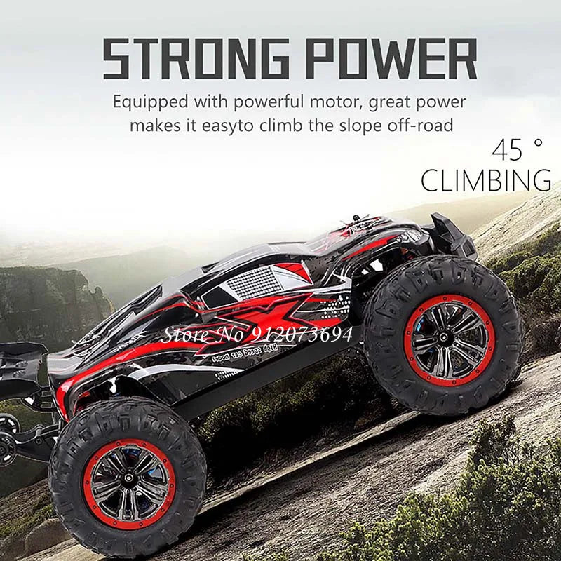 1:10 Professional Brushless 4WD RC Racing Drift Car 80KM/H All-terrain Off-road 2.3KG Steering Gear Alloy Frame RC Buggy Model