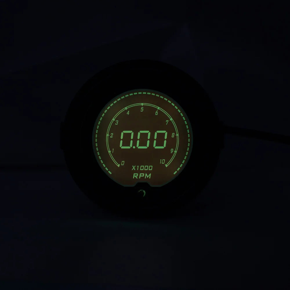 2" 52MM EVO Digital Car Tachometer 7 Colors LCD 0-10000 RPM Gauge Digital Tachometer Car meter