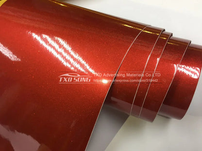 12/30/50/58X100CM/LOT FOR CHOICE Premium Blue High glossy diamond vinyl wrap film with air free bubble