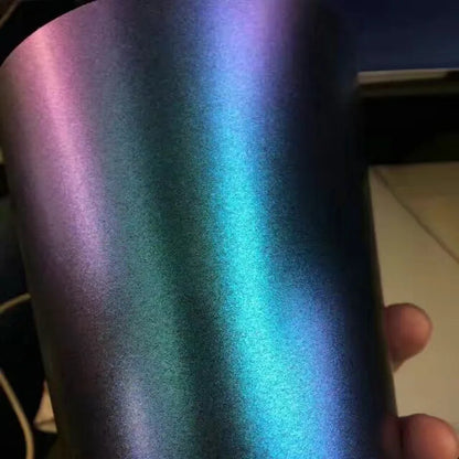Premium Gloss Chameleon Pearl Glitter Metallic Green purple Vinyl Car Wrap Foil With Air Release Diamond Car Sticker Decal