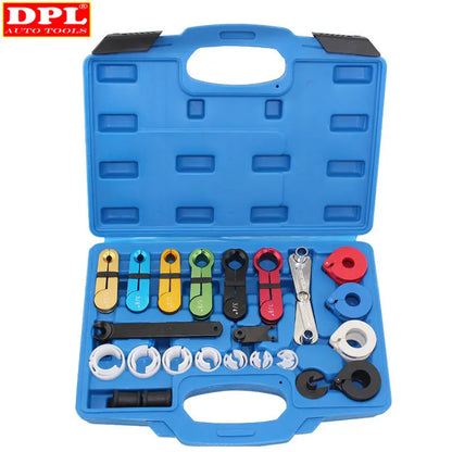 22pcs Fuel & Air Conditioning Disconnection Tool Set Automotive AC Hose Fuel Lines