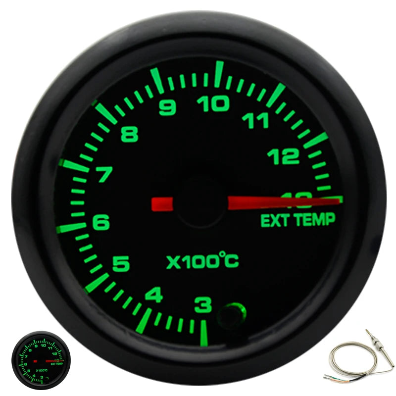 2" 52mm 7 Colors LED Boost/Water temp/Oil temp/Oil pressure/Voltmeter/Air fuel ratio/EGT/Tachometer RPM Car Gauge +Gauge Pods