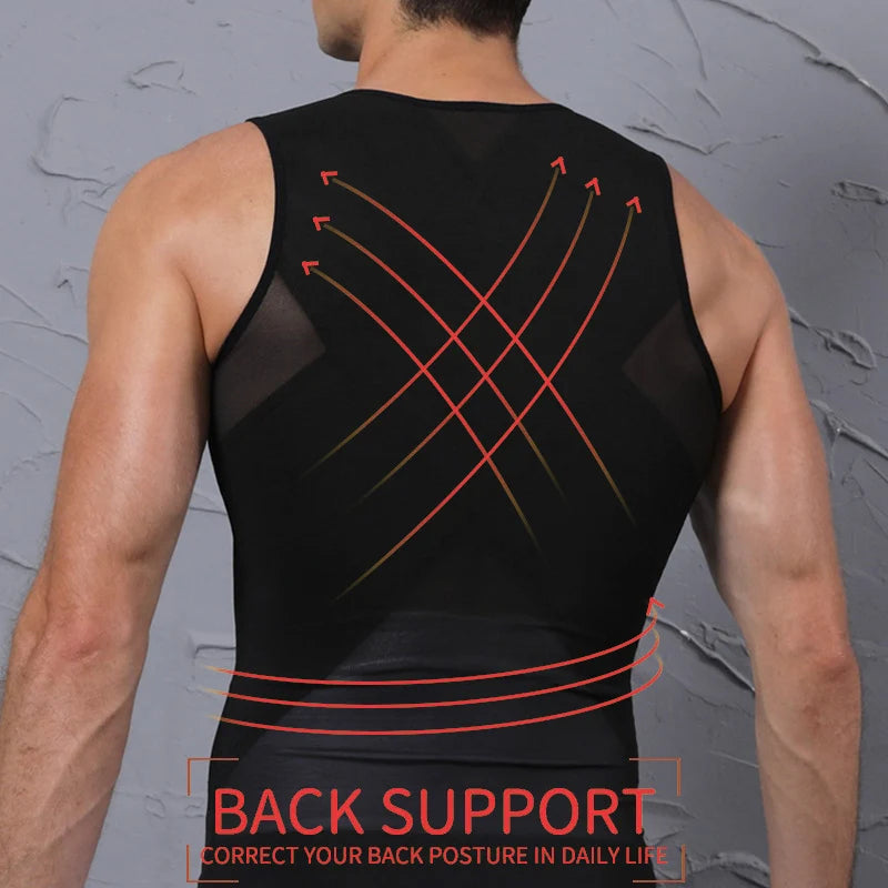 Men Slimming Body Shaper Belly Control Waist Trainer Man Shapewear Modeling Underwear Shapers Corrective Posture Vest Corset