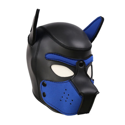 20 Styles Neoprene Puppy Play Dog Hood Mask,Bdsm Bondage Slave Pet Roleplay Party Pup Mask,Removable Muzzle,Couple Flirt Sex Toy