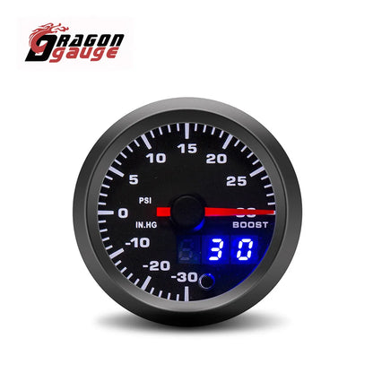 DRAGON GAUGE 52mm Car Tachometer PRM Boost Gauge Voltage EGT Gauge Water Temp Oil Temp Oil Pressure Car Gauge Fit for 12V Car