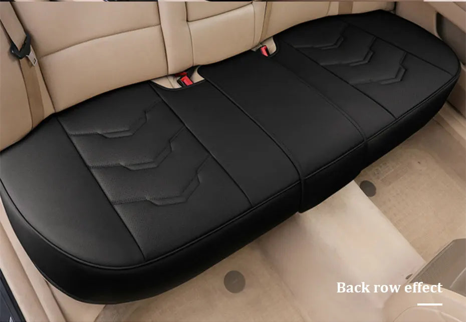 SEAMETAL Pu Leather Car Seat Cover Interior 5 Seater Cushion Protector Universal Four Seasons Automobile Seat Covers Accessories