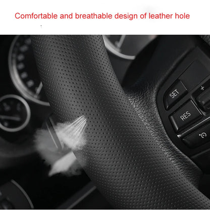 Carbon Fiber Car Steering Wheel Cover For Seat Leon 5F Mk3 2013-2021 Ibiza 6J Tarraco Arona Ateca Alhambra Auto Accessories