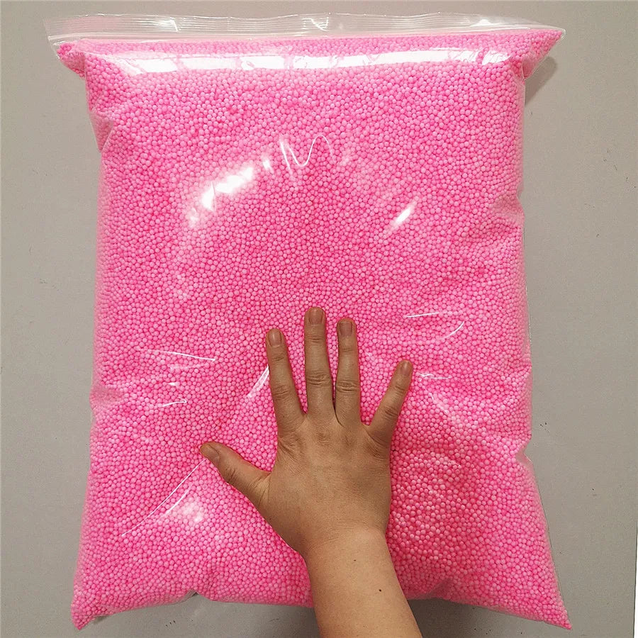 12L DIY Snow Mud Particles Accessories Slime Balls Small Tiny Foam Beads For Floam Filler For DIY Supplies 2-4mm