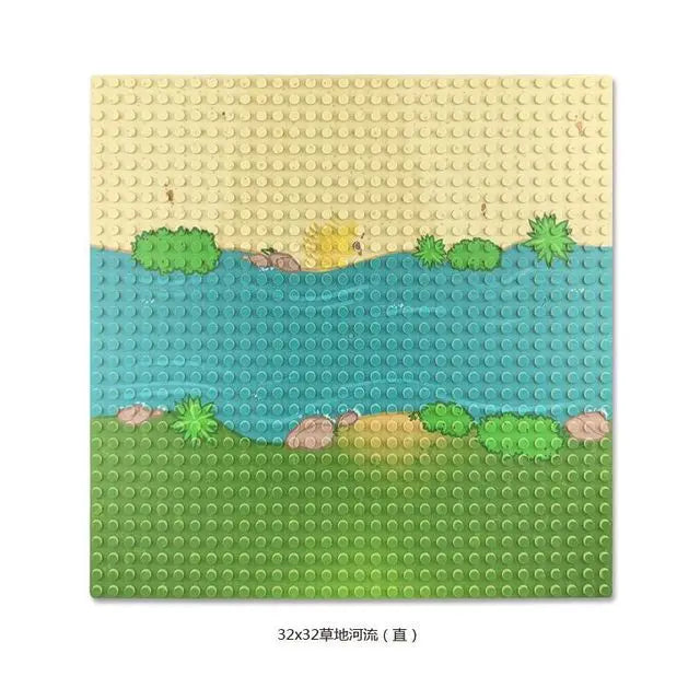 32*32 50*50 Dots Classic Base Plates Blocks DIY Small Size City Road Bricks Baseplates Construction Building Toys For Kids Gifts